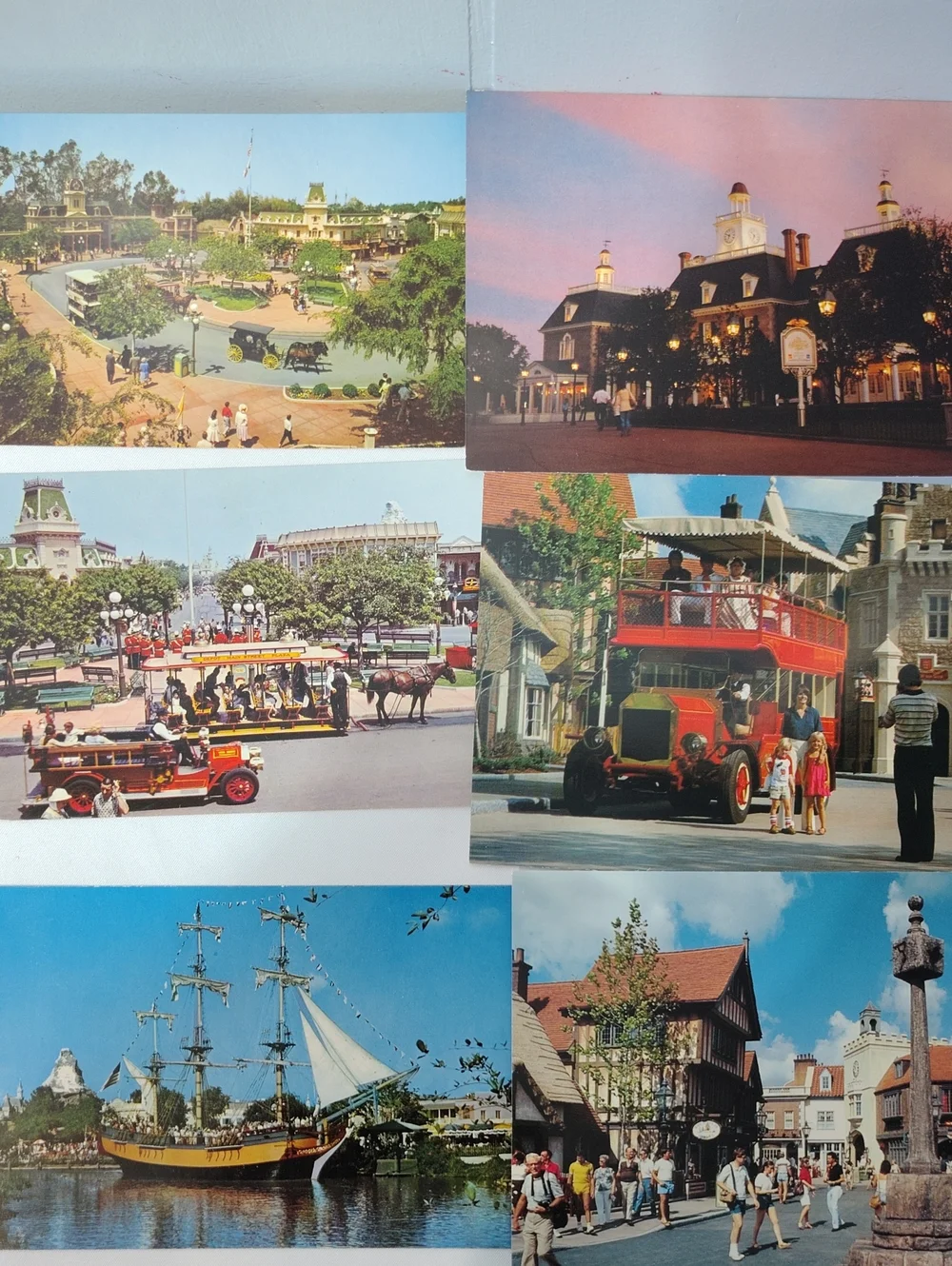 Disneyland Disneyworld Epcot Vintage Postcard Lot Of‎ 15 50s 80s Nostalgia